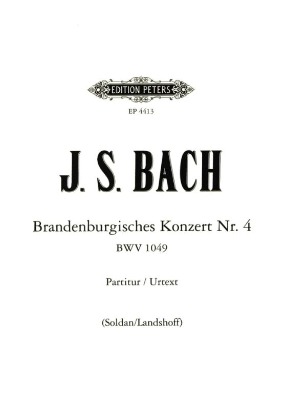 Johann Sebastian Bach - Brandenburg Concerto No. 4 in G major BWV 1049