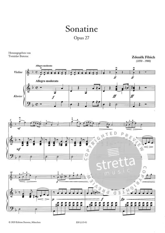 Zdeněk Fibich - Sonatine d-Moll op. 27 (1)