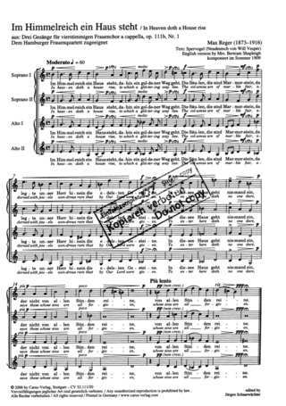 Max Reger - Drei Gesänge op.111b