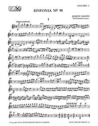 Joseph Haydn - Sinfonia Nr. 95 c-Moll
