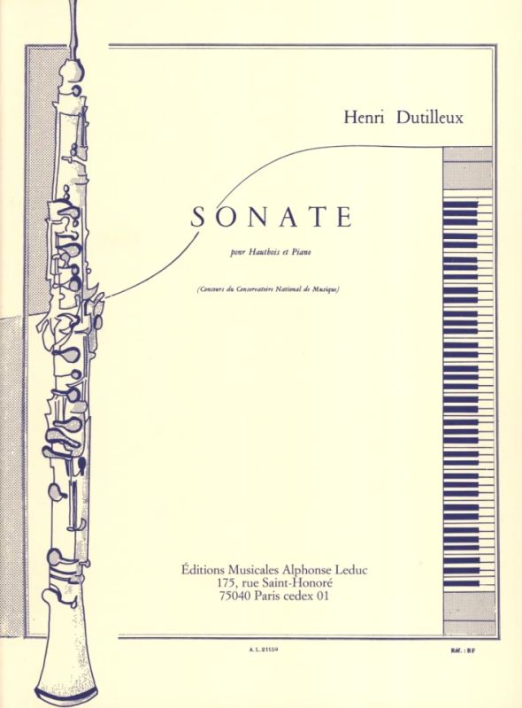 Henri Dutilleux - Sonate pour Hautbois et Piano