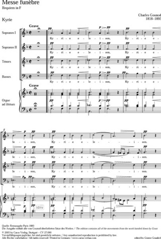 Charles Gounod - Messe funèbre F-Dur