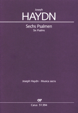 Joseph Haydn: Haydn: Sechs Psalmen Hob. XXIII Anhang