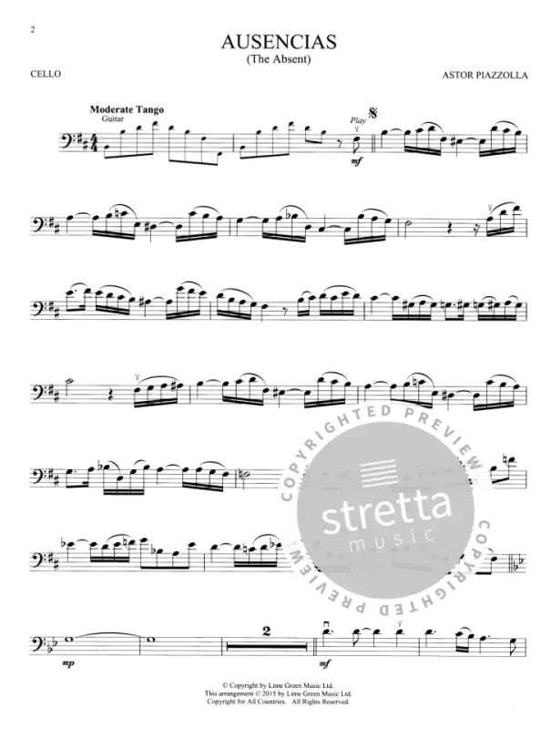 Astor Piazzolla - Piazzola Tangos  –  Cello (1)