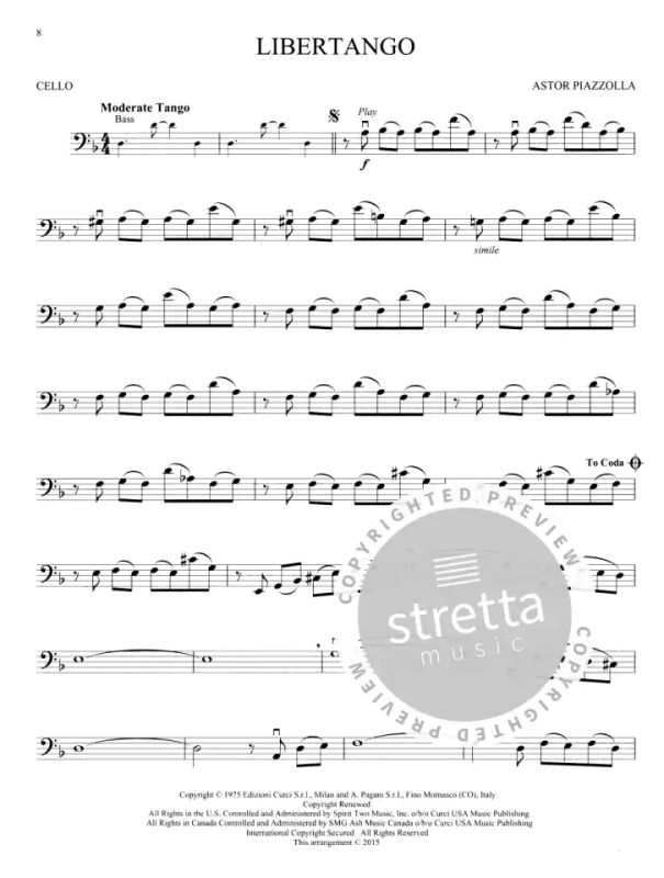 Astor Piazzolla - Piazzola Tangos  –  Cello (2)