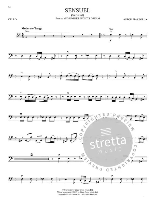 Astor Piazzolla - Piazzola Tangos  –  Cello (3)