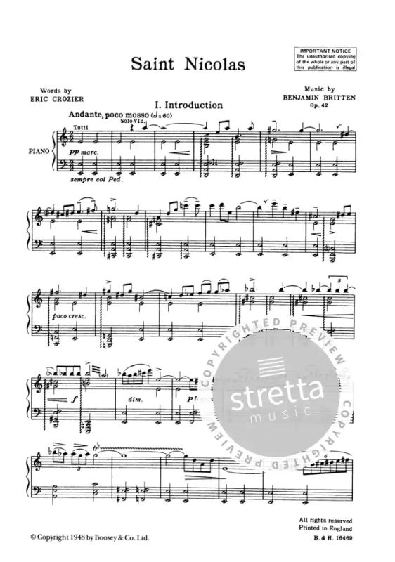 Benjamin Britten - Saint Nicolas op. 42 (1948)