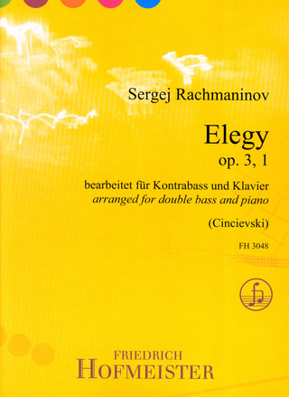 Sergei Rachmaninoff - Elegy op. 3/1