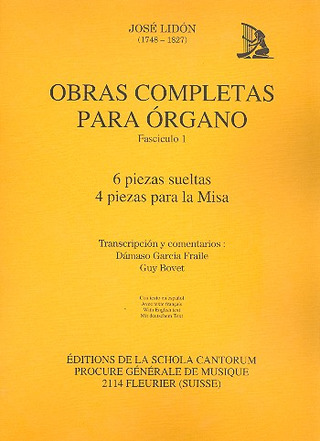 José Lidón - Obras completas para órgano 1