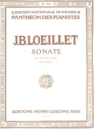Jean-Baptiste Loeillet de Londres - Sonate en mi min.
