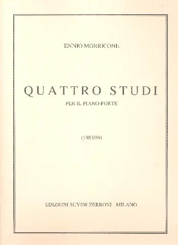 Ennio Morricone - Quattro Studi (1984/89) Per Pianoforte (16 Ca.)