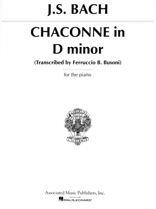 Chaconne In D Minor from Johann Sebastian Bachet al. | buy now in 