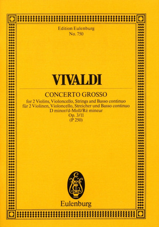 Antonio Vivaldi - L'Estro Armonico d-Moll op. 3/11 RV 565 / PV 250