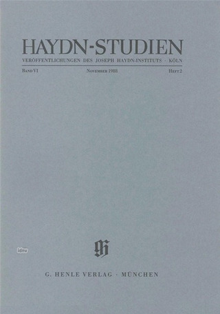 Haydn-Studien November 1988