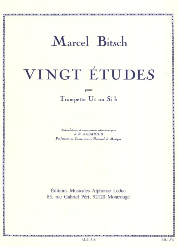 Marcel Bitsch - 20 études