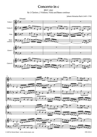 Johann Sebastian Bach - Concerto in c