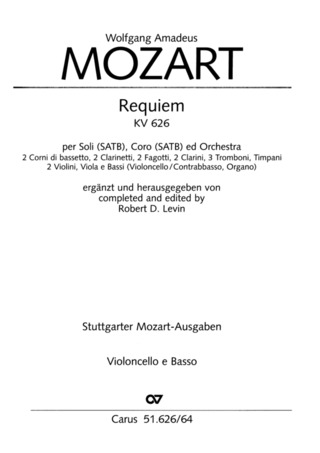 Wolfgang Amadeus Mozart - Requiem d-Moll KV 626 (1791/1991)