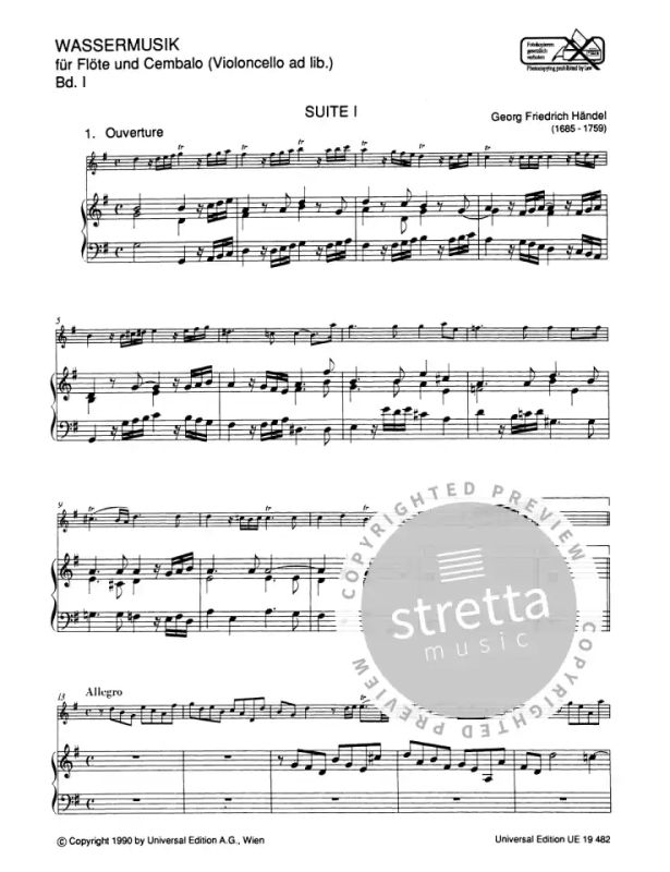 George Frideric Handel - Water Music – Suite I (1)