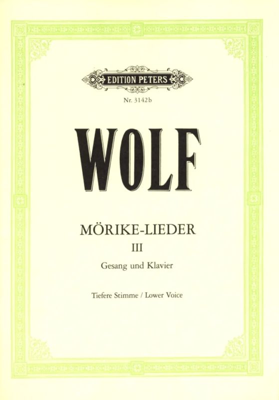 Hugo Wolfatd. - Mörike–Lieder 3