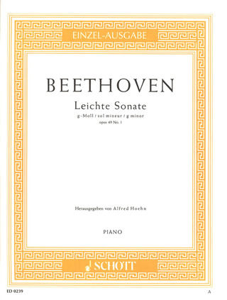 Ludwig van Beethoven: Sonate  g-Moll op. 49/1 (1802)