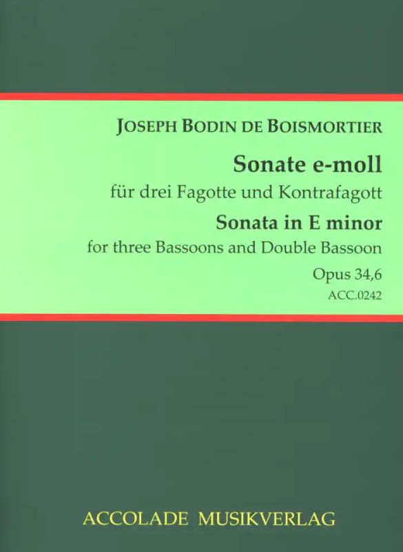 Joseph Bodin de Boismortier - Sonate e-Moll op. 34/6