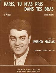 Enrico Macias, Jacob Peigné - Paris, tu m'as pris dans tes bras