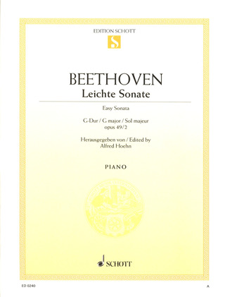Ludwig van Beethoven: Sonate  G-Dur op. 49/2