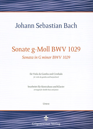 Johann Sebastian Bach - Sonate g-Moll BWV 1029
