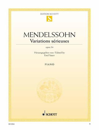 Felix Mendelssohn Bartholdy - Variations sérieuses