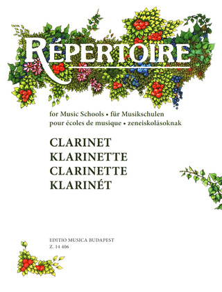 Repertoire für Musikschulen – Klarinette