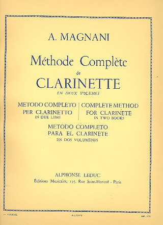 Aurelio Magnani - Méthode complète Vol.1