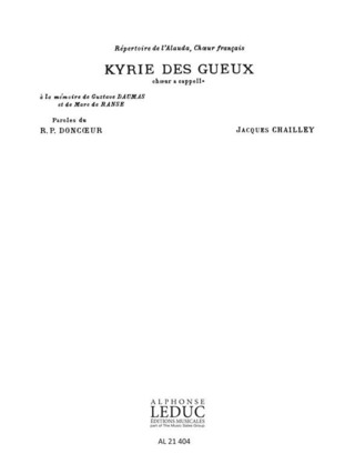 Jacques Chailley - Kyrie des Gueux