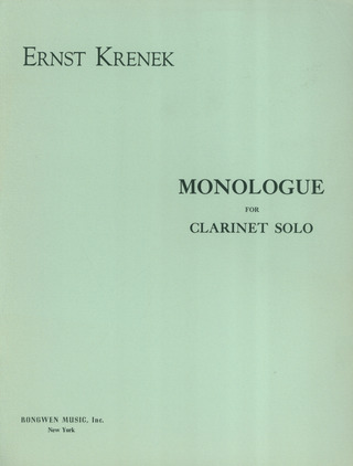 Ernst Krenek - Monologue Op 157