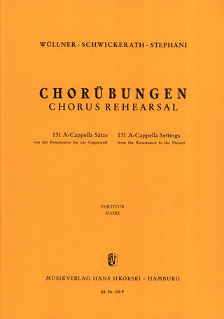 Wuellner Franz + Schwickerath E.: Chorübungen