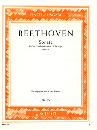 Ludwig van Beethoven - Sonate Es-Dur op. 81a