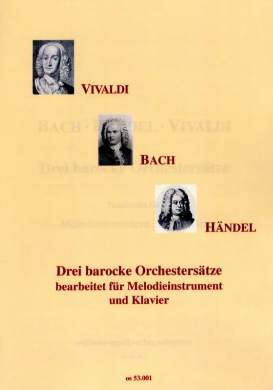 Georg Friedrich Händelm fl. - Drei barocke Orchestersätze