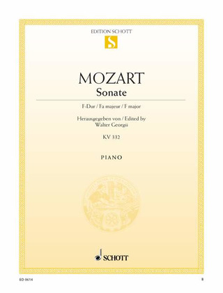 Wolfgang Amadeus Mozart - Sonata F major