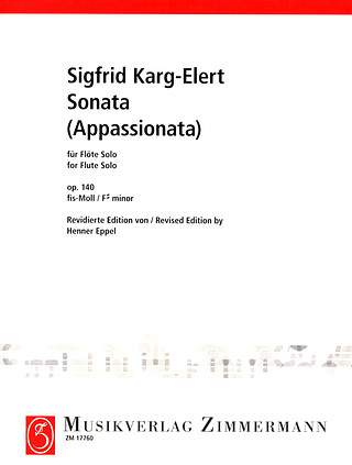 Sigfrid Karg-Elert - Sonata (Appassionata) F sharp minor op. 140