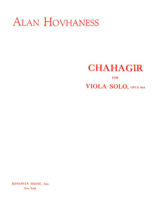 Alan Hovhaness - Chahagir op. 56a