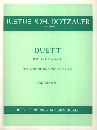 Friedrich Dotzauer - Duett G-Dur op.4,2