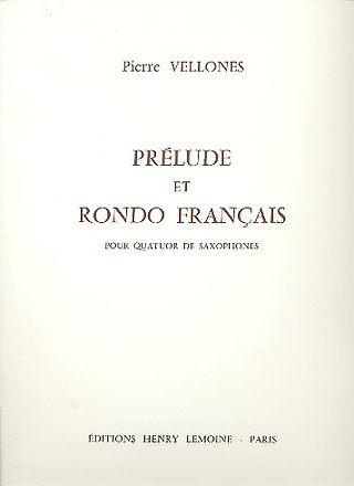 Pierre Vellones - Prélude et Rondo français