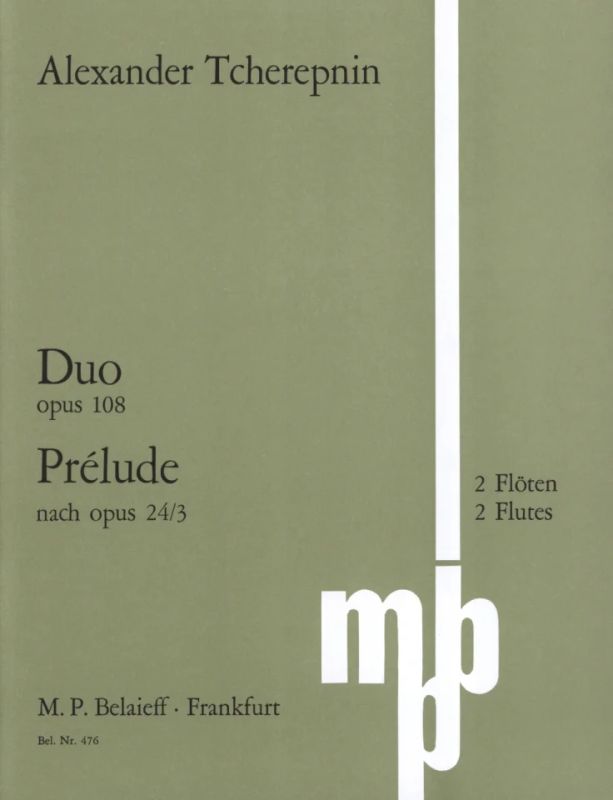 Alexander Nikolajewitsch Tscherepnin - Duo op. 108