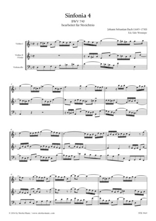 Johann Sebastian Bach: Sinfonia 4