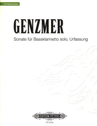 Harald Genzmer - Sonate für Baßklarinette solo GeWV 202 (1984)