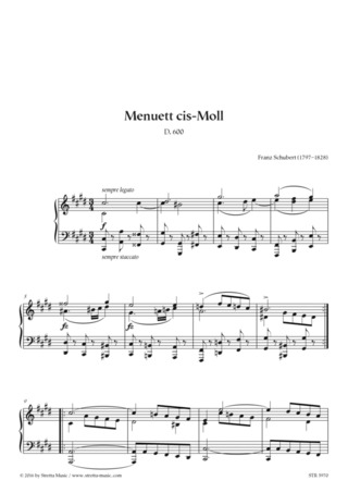 Franz Schubert - Menuett cis-Moll