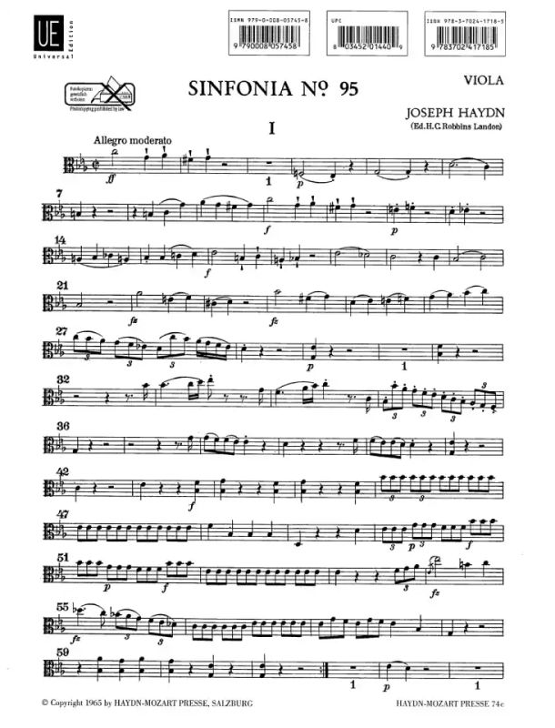 Joseph Haydn - Sinfonia Nr. 95 c-Moll