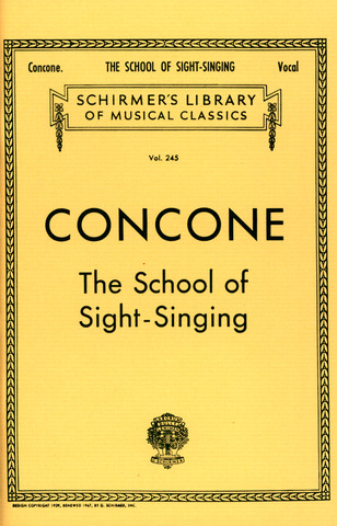 Giuseppe Concone: School Of Sight Singing