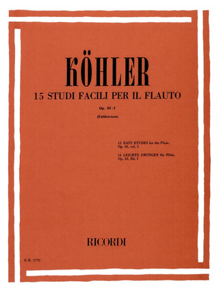 Ernesto Köhler - Studi Op. 33 - Vol I