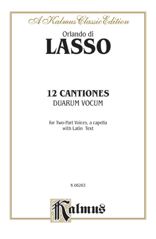 Orlando di Lasso - Twelve Canciones duarum vocum