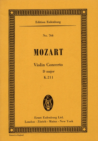 Wolfgang Amadeus Mozart: Konzert  D-Dur KV 211
